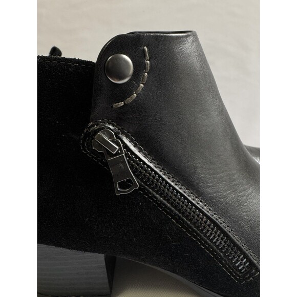 Earth Women’s Conway Maple Black Leather Multi-Zip Ankle Boots Sz 9M - Picture 7 of 12